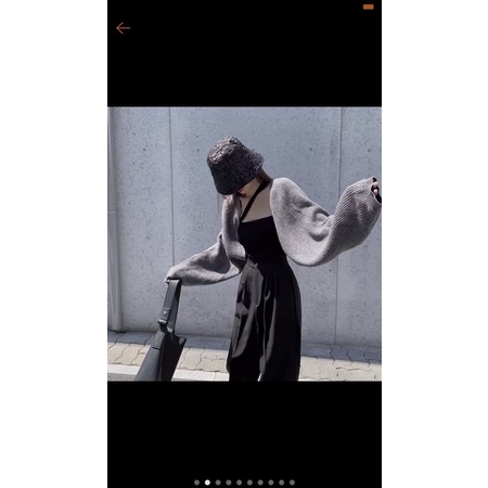 áo khoác croptop cardigan