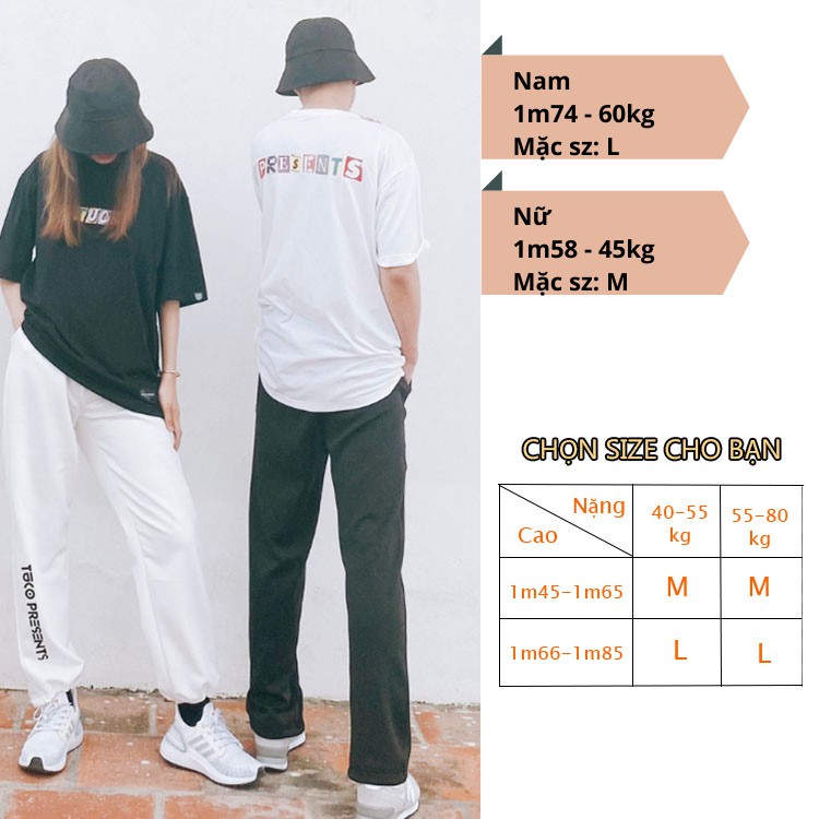 Quần Jogger TUCO, Ống suông Nam Nữ Unisex Form Rộng Rút Dây Bo Gấu Vải Mịn Mềm Mát  Joker, Joger, Thể Thao