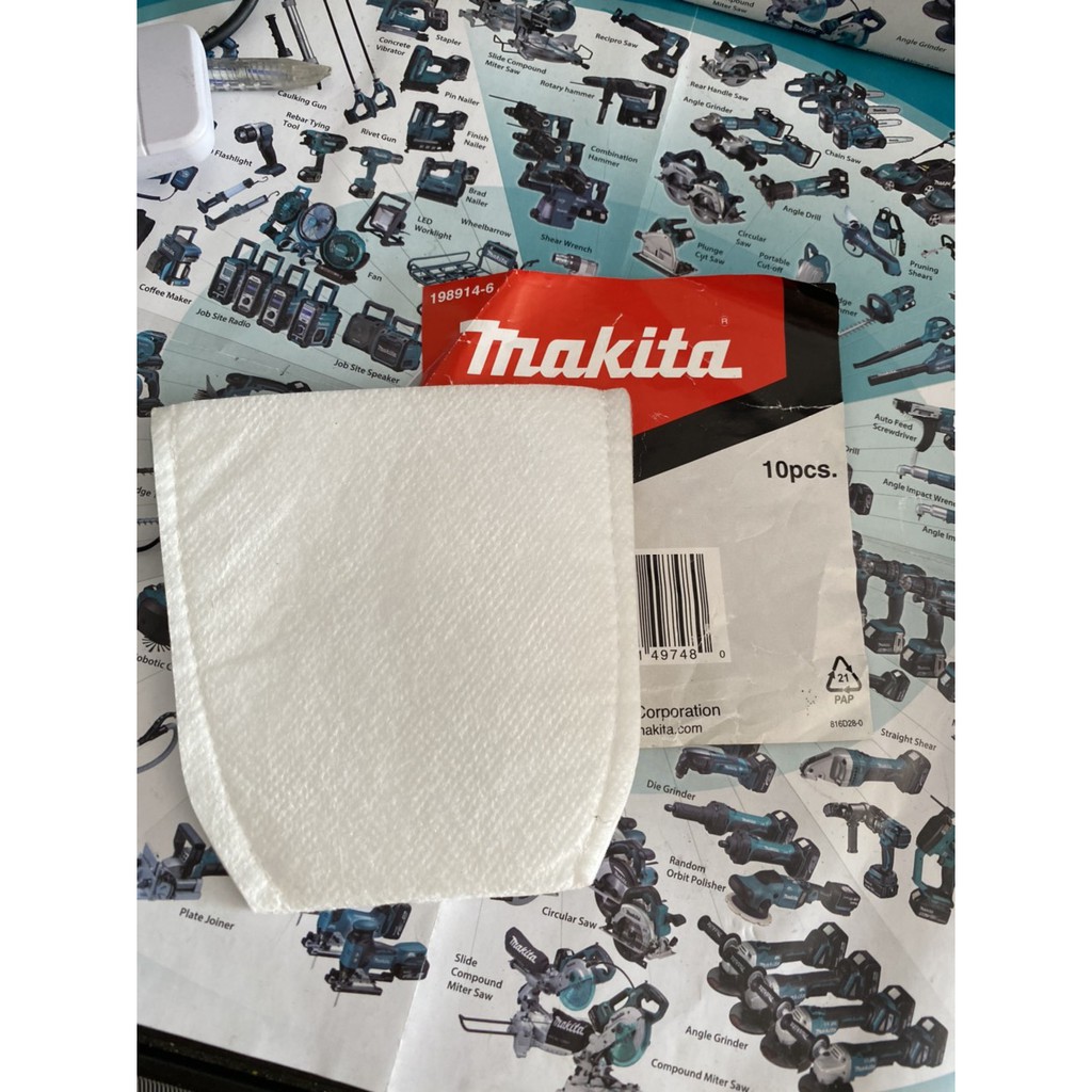Túi lọc cho máy hút bụi DCL180/CL140 MAKITA. BN.