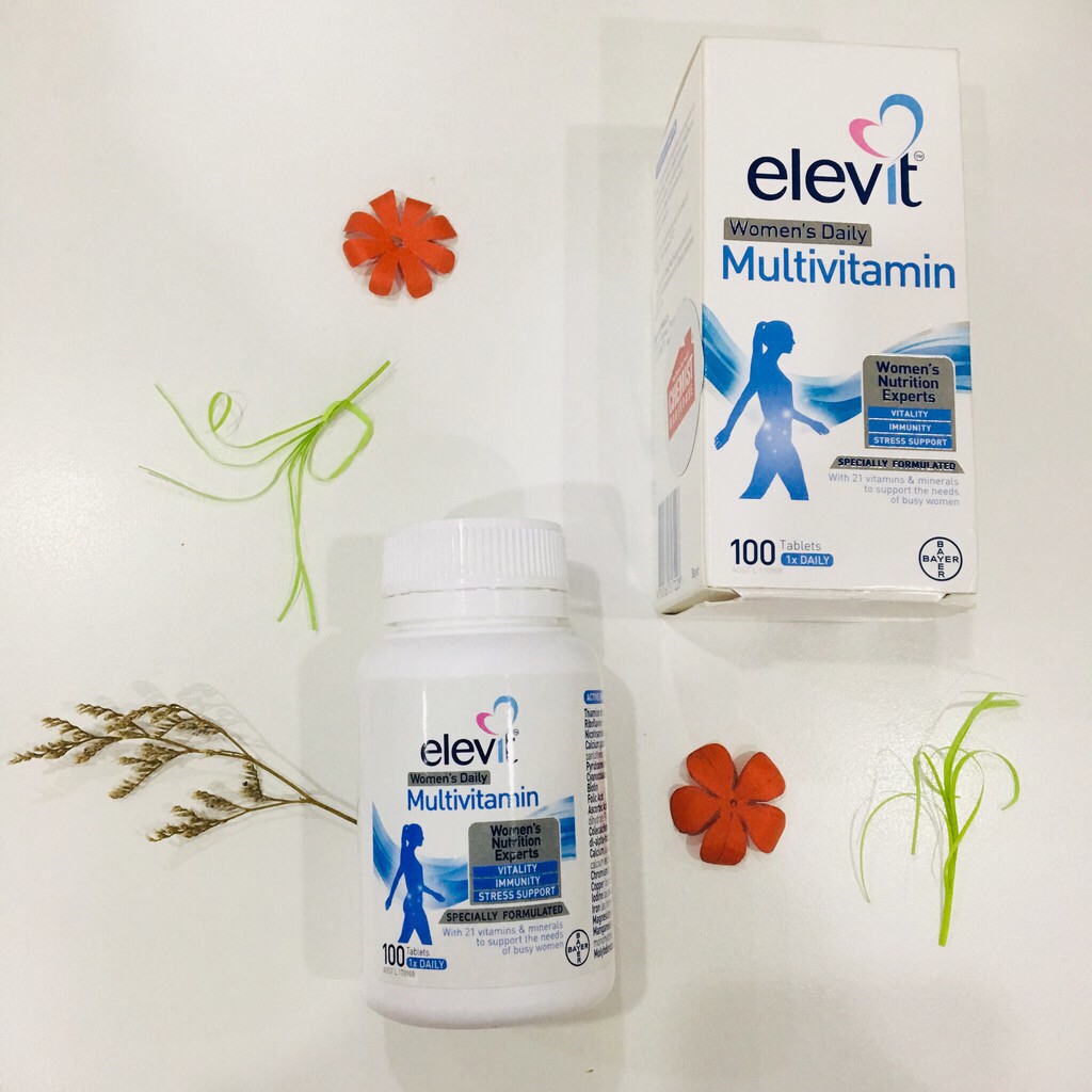 Elevit Women's Multi - VITAMIN TỔNG HỢP ELEVIT CHO PHỤ NỮ ( bao gồm cả phụ nữ có thai và đang nuôi con nhỏ) - 100V