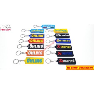 🍀MÓC KHÓA LOGO BREMBO,LEOVINCE,AKRAPOVIC,OHLINS🍀