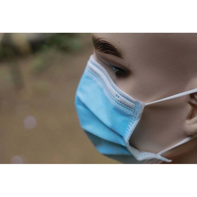 5 HỘP Khẩu trang y tế 4 lớp BISOU màu Xanh