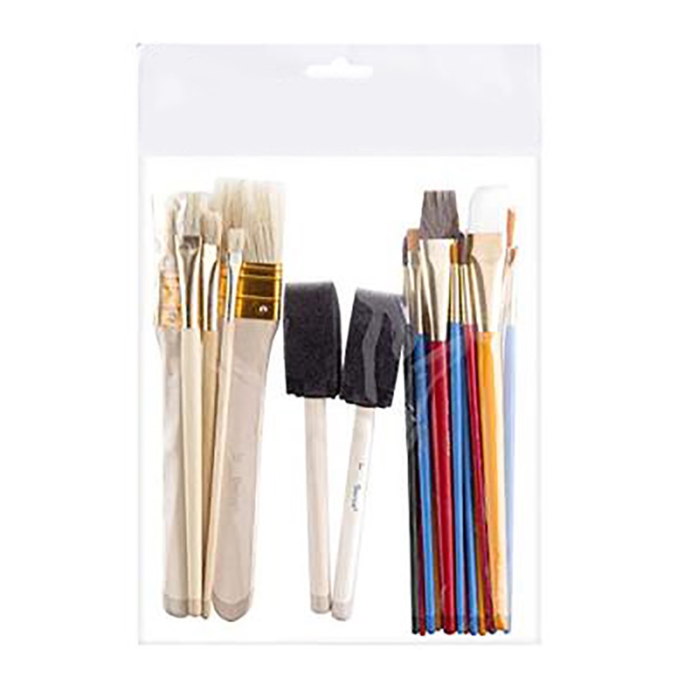 Megamall Refaxi 25Pcs Multifunctional Oil Painting Brush Set Of Students Art Oil Painting Basic Supplies