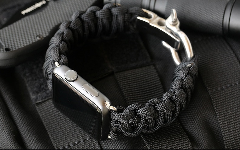IPHONE Dây Nylon Cho Đồng Hồ Apple Iwatch 6 5 4 44 mm 40mm 42mm 38mm
