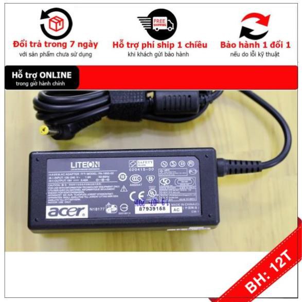 [BH12TH] [- Sạc Laptop Acer 9100 9110 9120 9300 9400 9410 9420 3.42A 65W ZIN