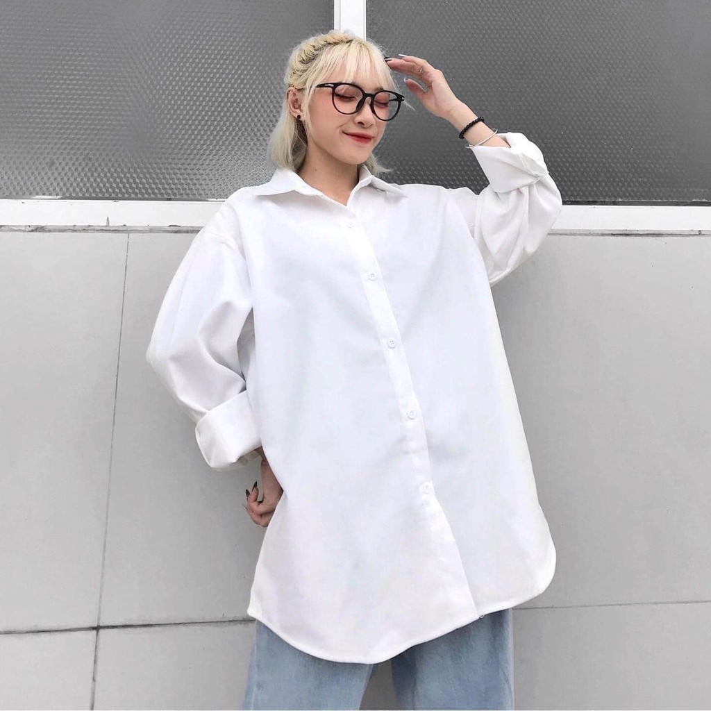 [Mã WARUN27 giảm 12k đơn 99k] Áo Sơ Mi Phủ Nhung KUPI Shirt Tay Dài Form Rộng Ulzzang (4 Màu )