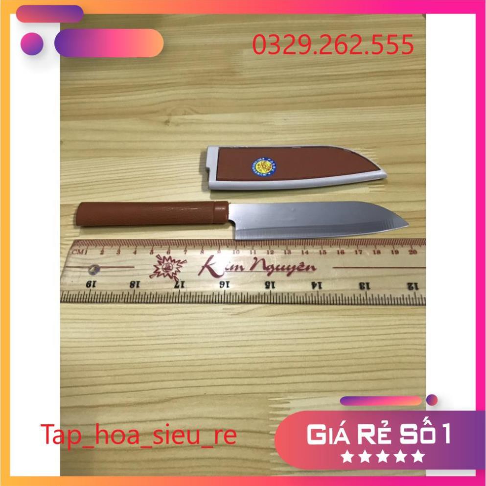 (Rẻ Vô địch) Dao nhọn inox cắt gọt hóa quả có bao an toàn 20cm