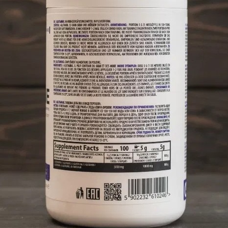Thực phẩm bổ sung Ostrovit Glutamine 500g - Phục hồi cơ bắp nhanh sau tập 500g