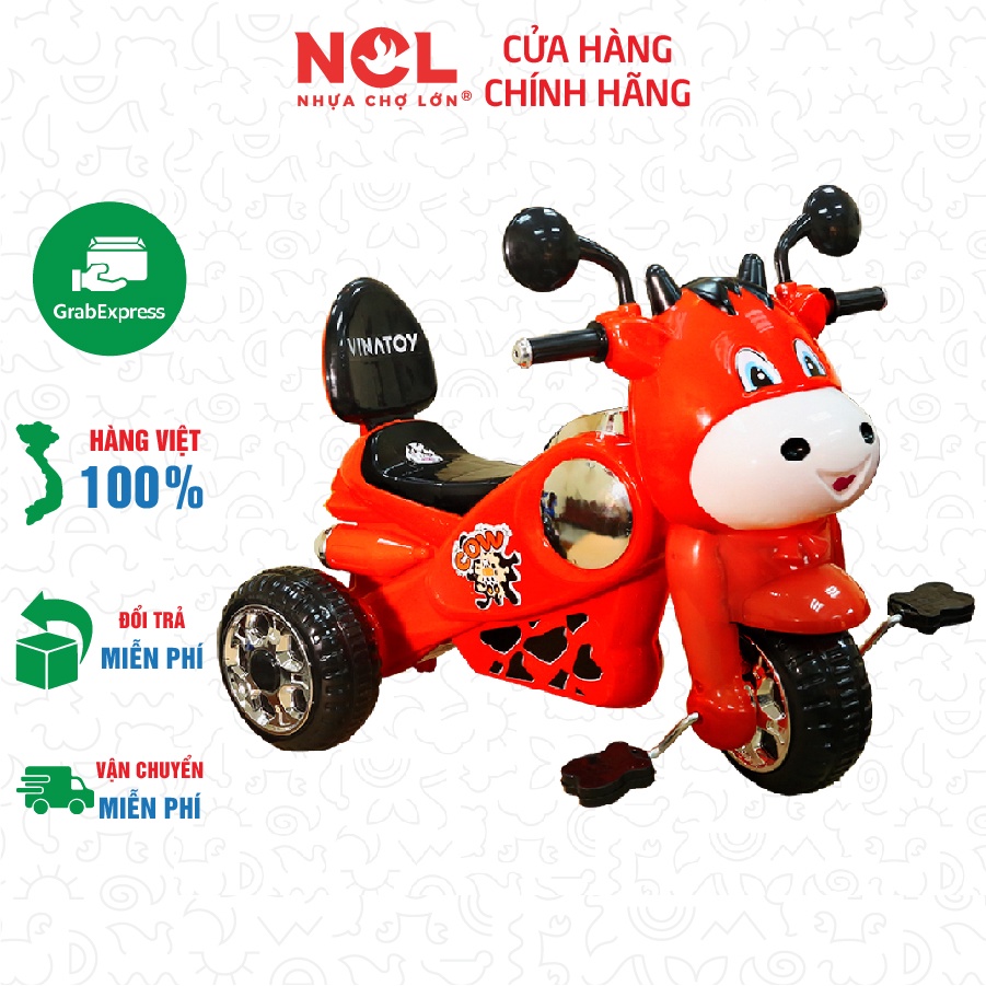 Xe 3 Bánh hình Vespa Bò Con (Không nhạc) - M1803A-X3B