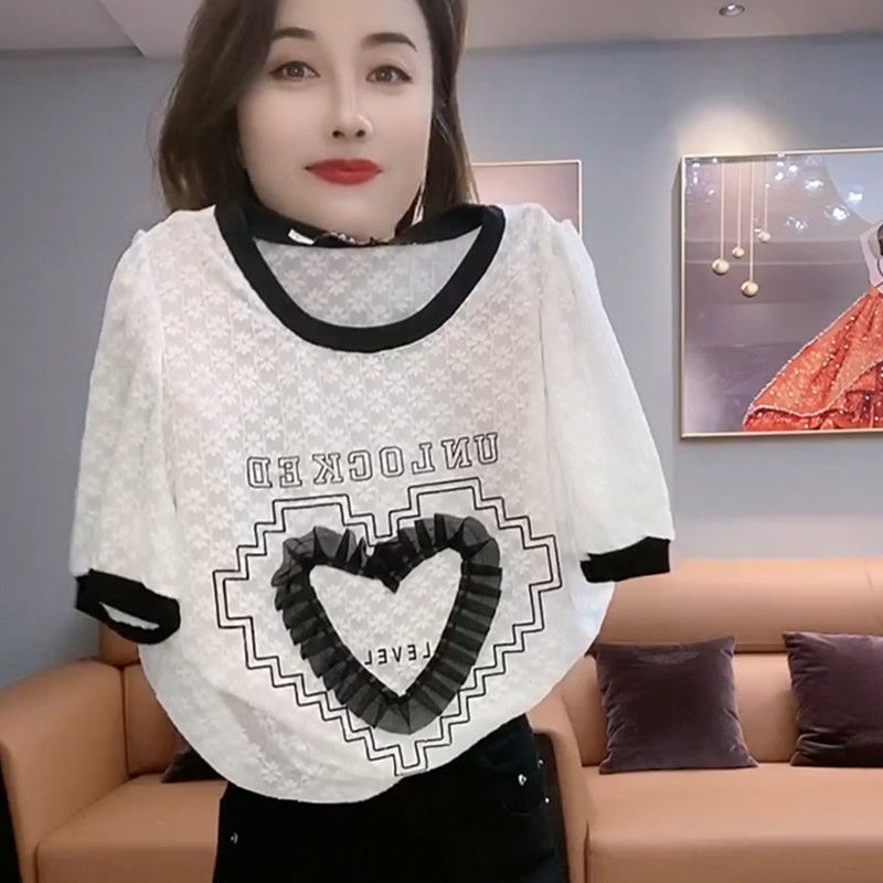 Áo Thun Tay Ngắn Cổ Tròn Thời Trang Mùa Hè 2022 Cho Nữ