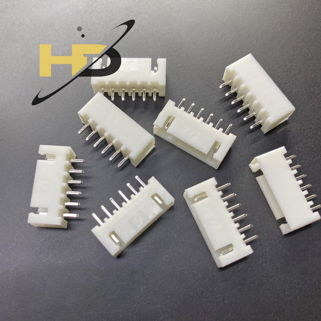 Bộ 50 Đầu Nối XH2.54 2.54mm, Jack Đực Thẳng Loại 2A - 3A - 4A - 5A - 6A - 7A - 8A - 9A - 10A - 12A