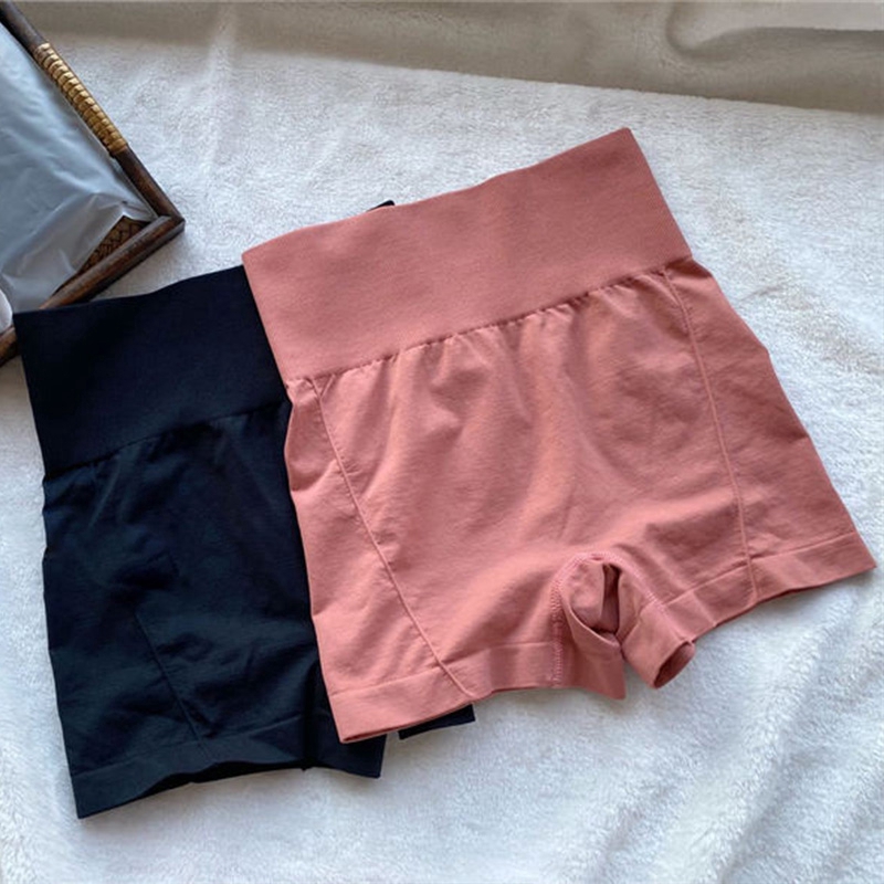 FINETOO Quần Short Thể Thao Lưng Cao Chất Liệu Mềm Mại Co Giãn Tốt Thời Trang Cho Nữ