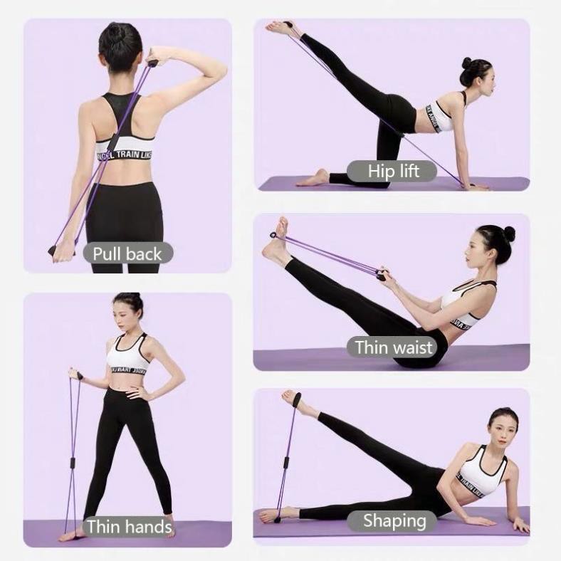 Dây Đàn Hồi Hỗ Trợ Tập Yoga Tiện Dụng Cho Nữ