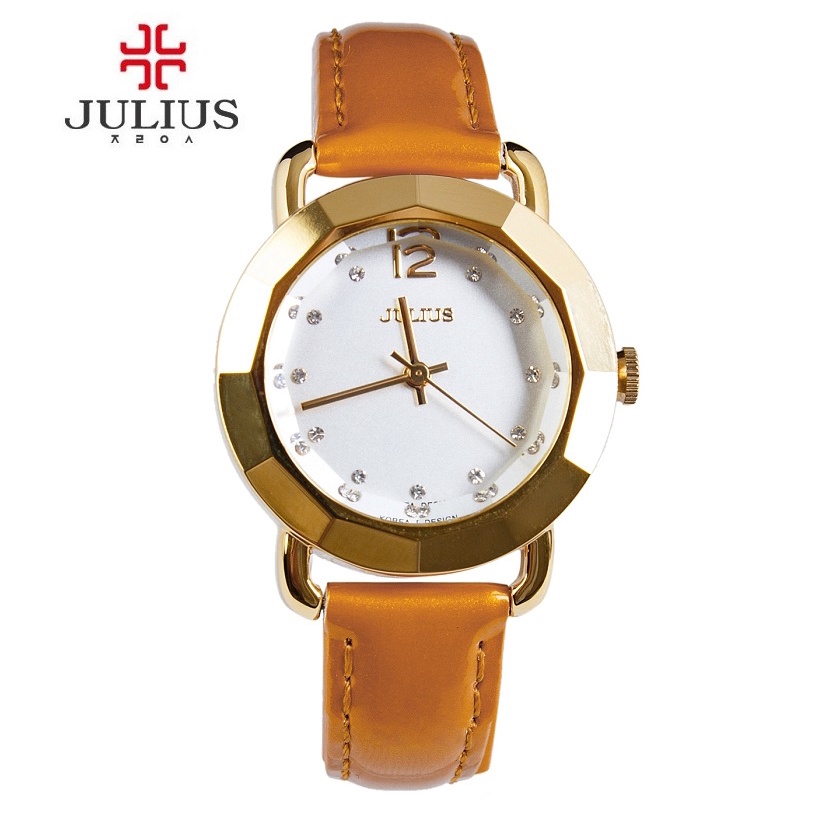 Đồng hồ dây da nữ Julius Ja-801
