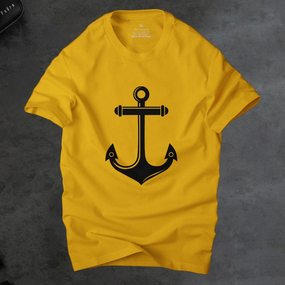 Áo phông nam anchor mỏ neo  phong cách ,áo nam vải cotton 4 chiều cao cấp thoáng mát