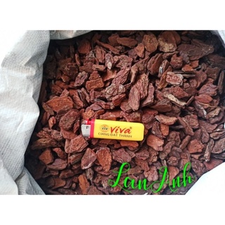 Vỏ thông xay bo size 2-3cm túi 1 kg