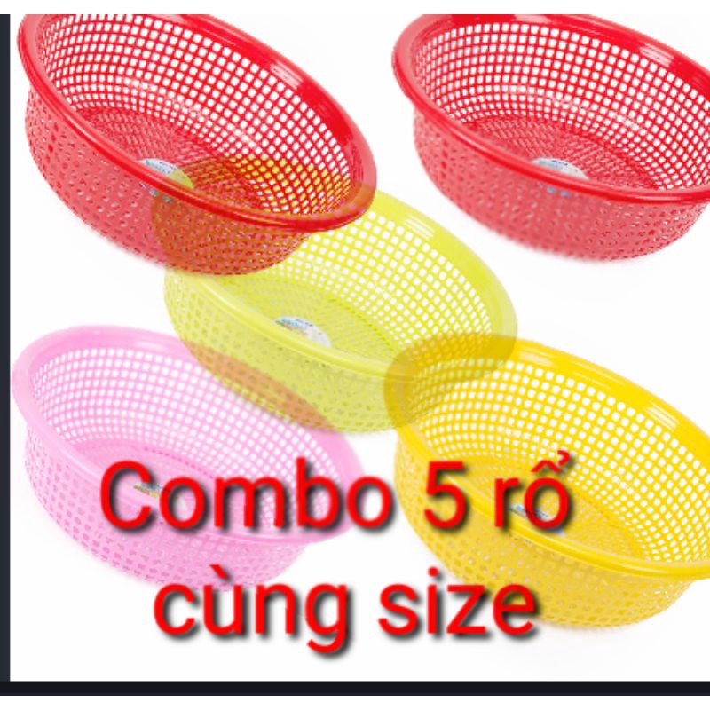 COMBO 5 RỔ CẢI 3T0 DUY TÂN - KT D30*10CM