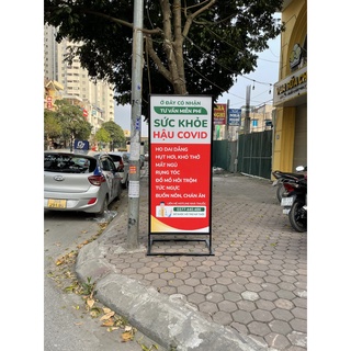Standee khung sắt 80*180 ngoài trời