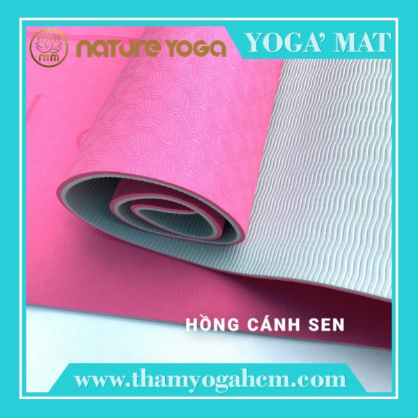 Thảm Tập Yoga Nature Yoga Thảm Chất Liệu TPE Cao Su Non Định Tuyến Bám Tốt 2 Mặt