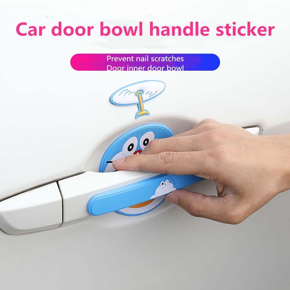 Miếng Dán Bảo Vệ Tay Cầm Cửa Xe Hơi Bằng Vinyl Sơn Màu Độc Đáo Tiện Dụng