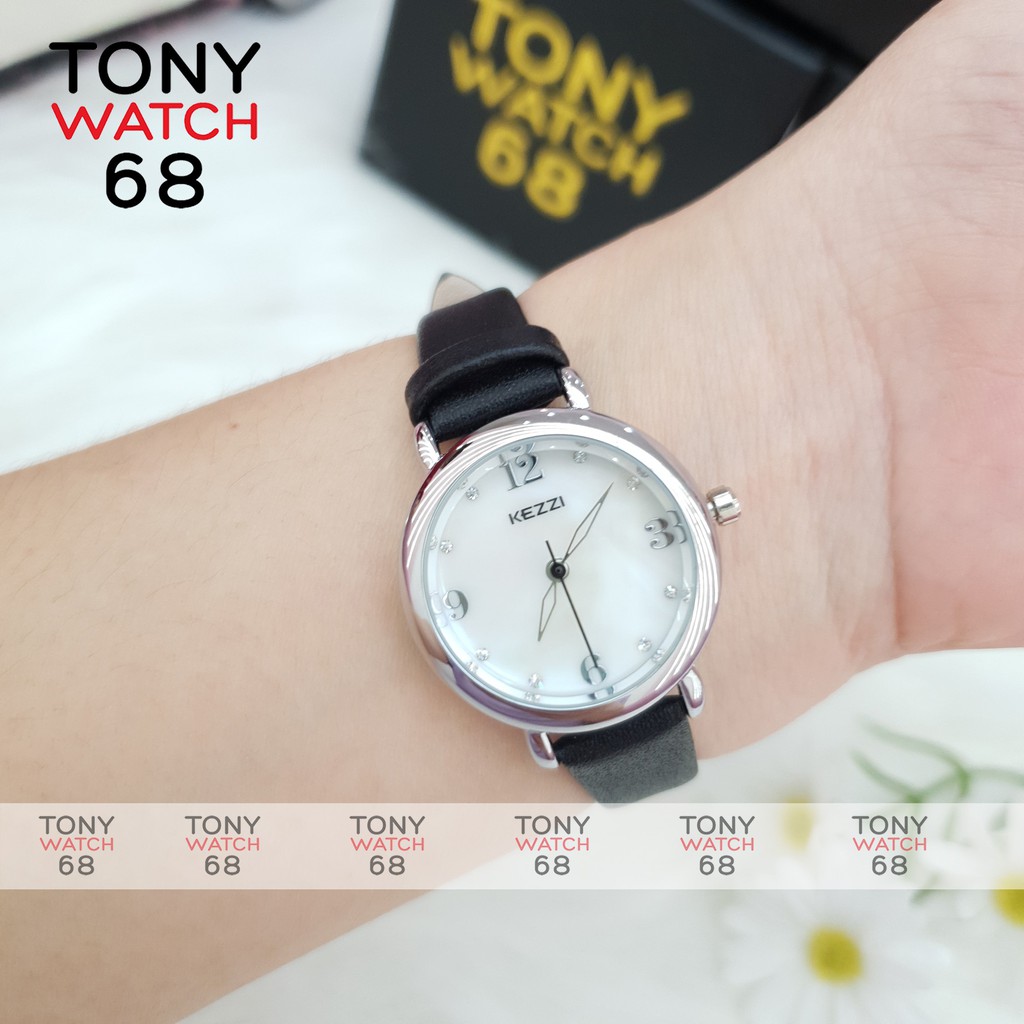 Đồng hồ nữ Kezzi đẹp chính hãng mặt ngọc trai chống nước Tony Watch 68 | BigBuy360 - bigbuy360.vn