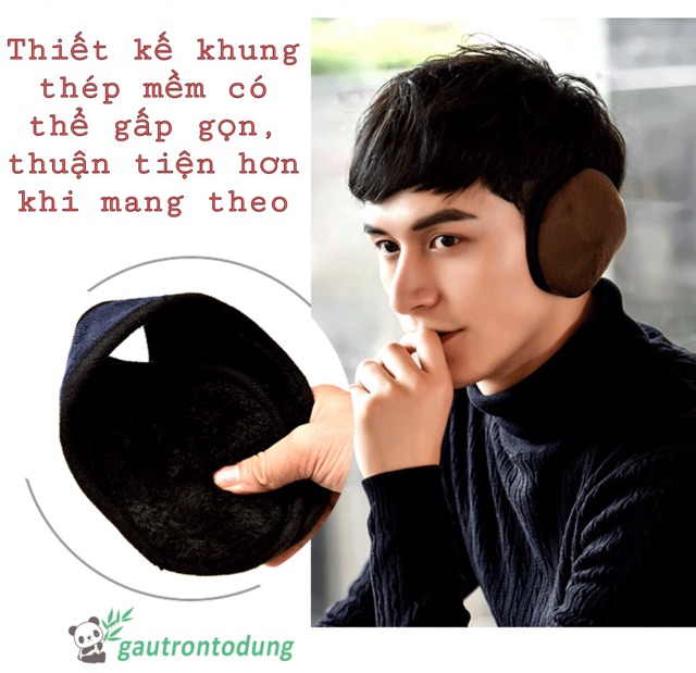 [Mã FAWINTER hoàn 15% xu đơn 99K] Bịt tai lót lông cừu giữ ấm mùa đông, Chụp tai chống lạnh đi xe máy cho nam và nữ | BigBuy360 - bigbuy360.vn