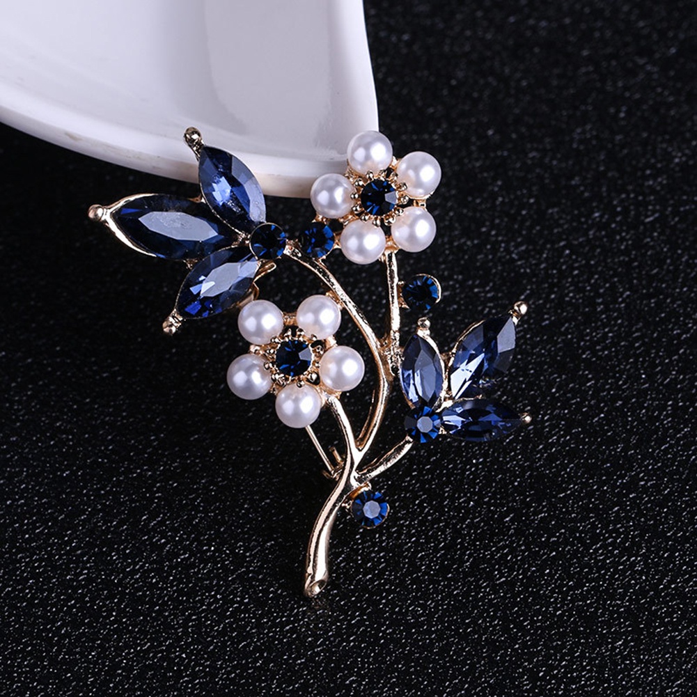 Ghim CàI ÁO HìNh CáNh Hoa ĐíNh Kim Cương Giả ThờI Trang Cho Nữ