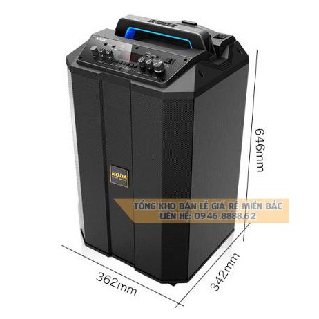 Loa kéo KODA, BLUETOOTH Bass 30  cao cấp - Tặng kèm 02 Micro cao cấp không dây