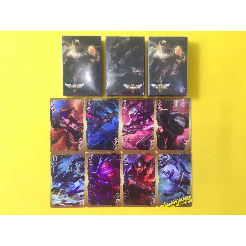 Thẻ bài liên minh huyền thoại LOL league of legends.Thẻ bài ma sói yugi tarot one piece luffy zoro sakura mèo nổ ma sói