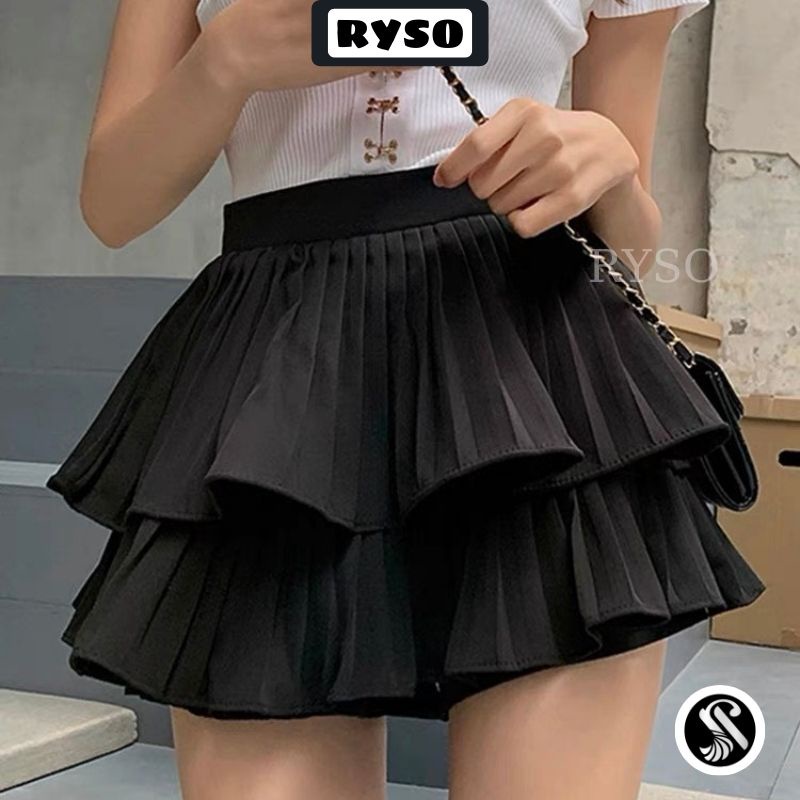 Chân Váy Ngắn Xếp Ly 2 Tầng Loại Đẹp Lavusa - CV21