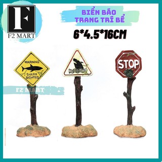 Mô Hình Biển Báo Trang Trí Bể Cá, Hồ Cá Độc Đáo