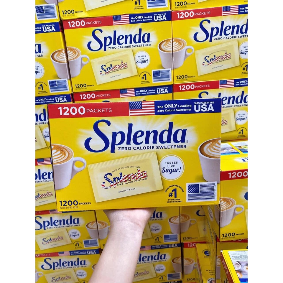 Đường Ăn Kiêng Splenda No Calories Sweetener 1200 gói - USA