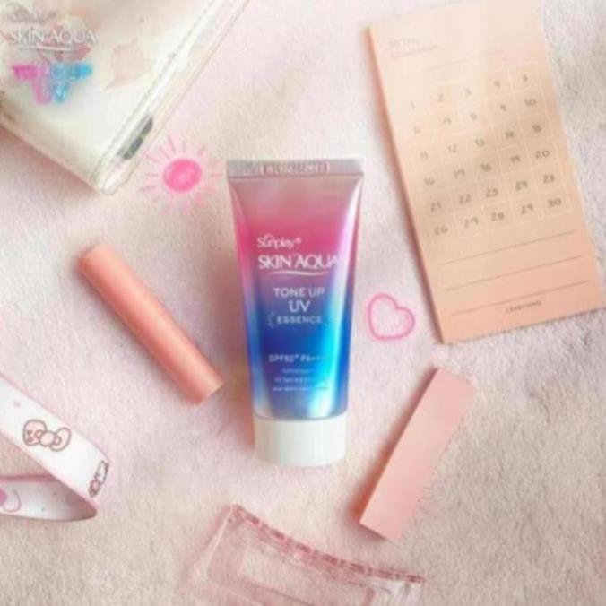 Kem chống nắng kiềm dầu nâng tone Sunplay Skin Aqua Tone Up UV Milk 50g - Kem Chống Nắng Skin Aqua