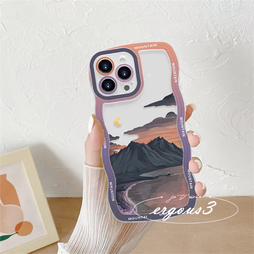 Ốp Điện Thoại Mềm Họa Tiết Đám Mây Hoạt Hình Cho iPhone 14 13 12 11 Pro Max SE2020 X XR Xs Max 7 8 Plus