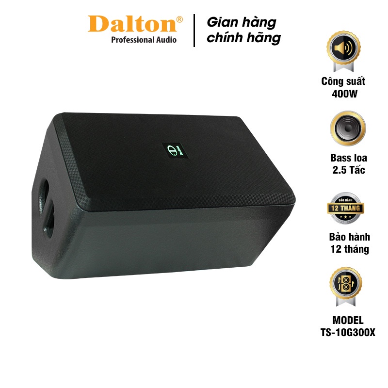 Loa karaoke di động DALTON TS-10G300X công suất: 400W, loa bass 2.5 tấc, kèm 2 micro không dây