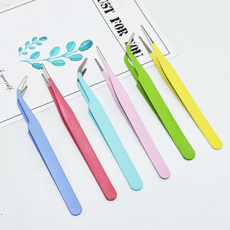 Set 3 nhíp gắp và dao rọc sticker tiện lợi