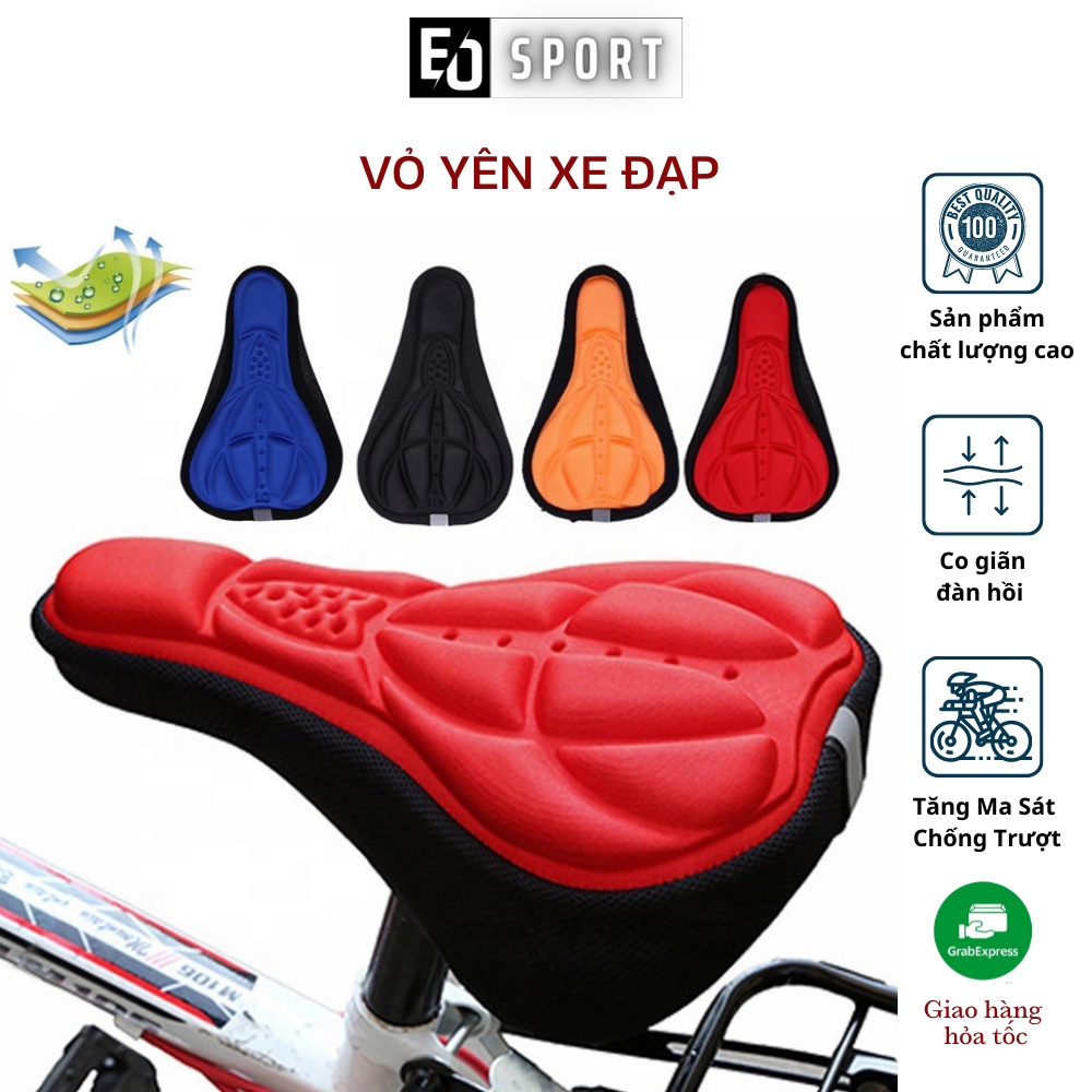 Miếng bọc yên xe đạp thể thao EVA êm ái,chống trượt,có dây rút điều chỉnh - EO.sportDZ