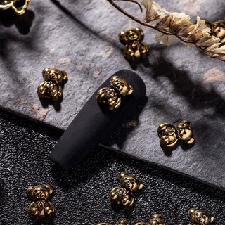 Charm gấu,charm nơ đính móng tay kim loại mới
