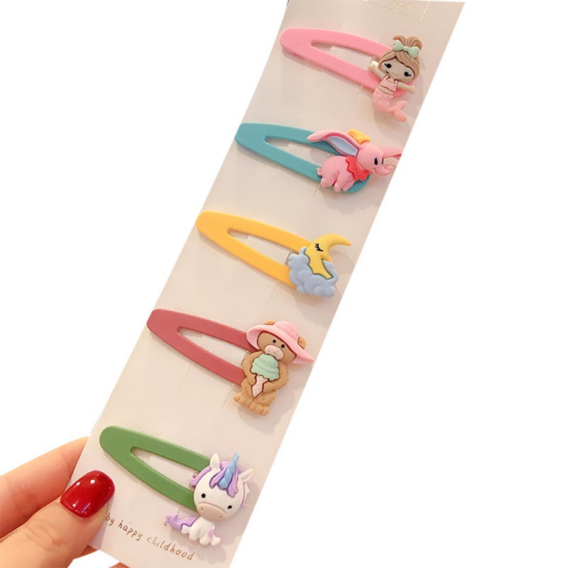 Bộ 5 cái kẹp tóc hình trái cây cho bé gái