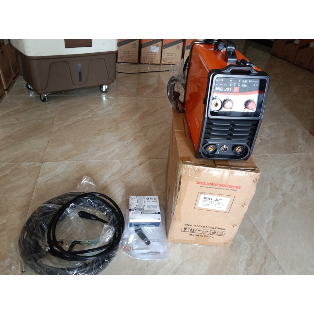 Máy Hàn Điện Tử JASIC  2 chức năng- Mig Không Dùng Khí  - JASIC MIG 200 MiNi - Tặng kèm cuộn dây hàn