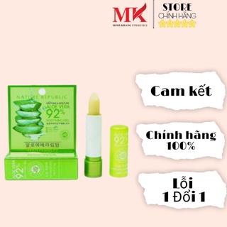 Son Dưỡng Hồng Môi - Nature Republic Aloe Vera 92% Hàn Quốc - Chiết Xuất Lô Hội