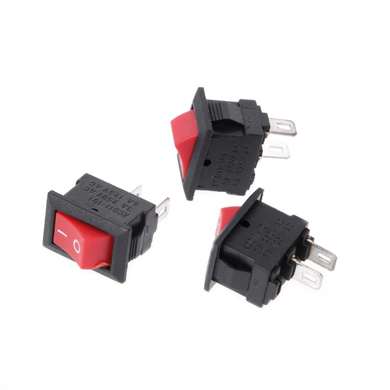 10 Công tắc bật tắt 2 pin 10x15mm Spst On / Off 3a Ac 250v