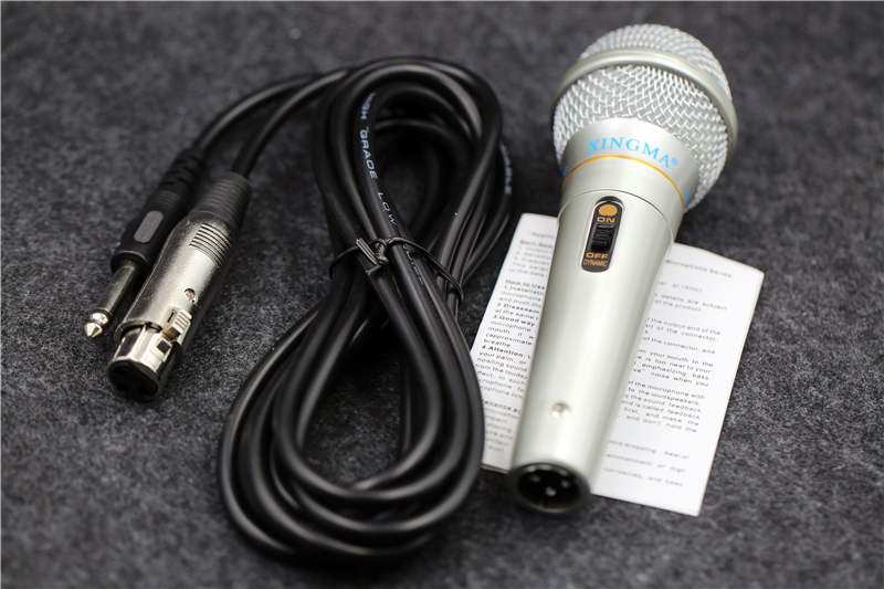 Mic Chống Hú, Chống Rè, Micro Karaoke XINGMA AK-319, Micro Chuyên Nghiệp Có Dây,Bắt Âm Tốt, Giọng Hay