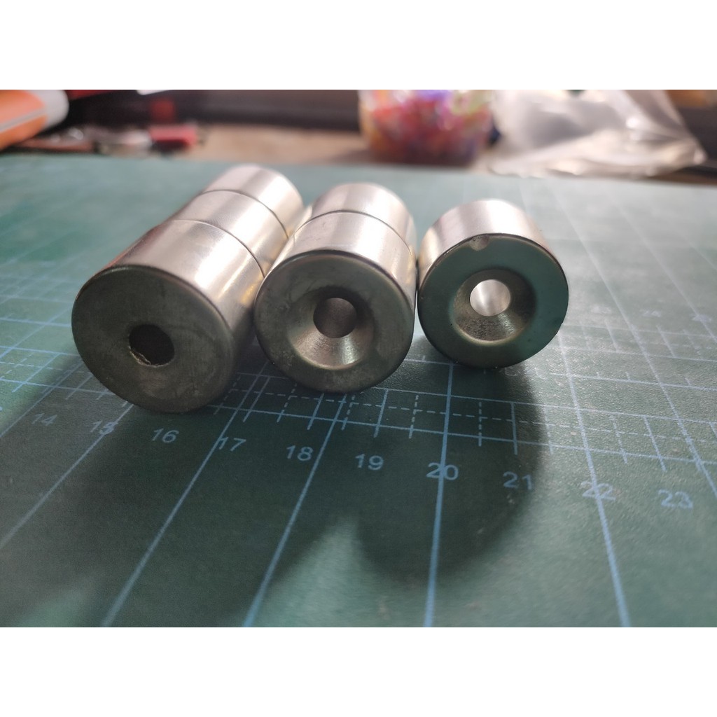 Nam Châm siêu mạnh hình trụ tròn 25 x 20 mm nam châm đất hiếm