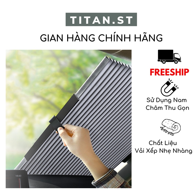 Rèm Che Nắng Kính Lái, Chống Tia UV Cực Tốt titan.st