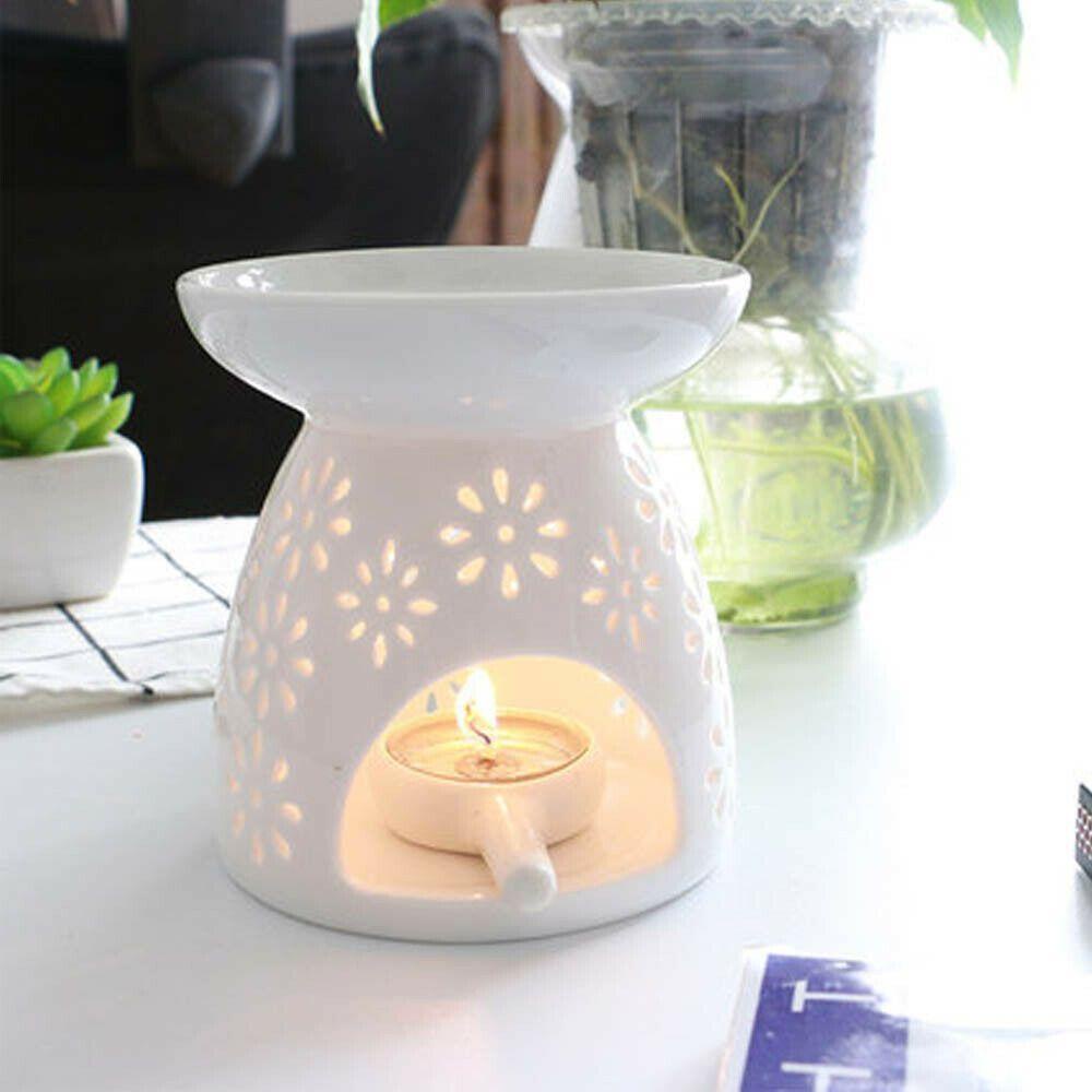 Đế Đốt Tinh Dầu Bằng Sứ Hình Hoa Cúc Xinh Xắn