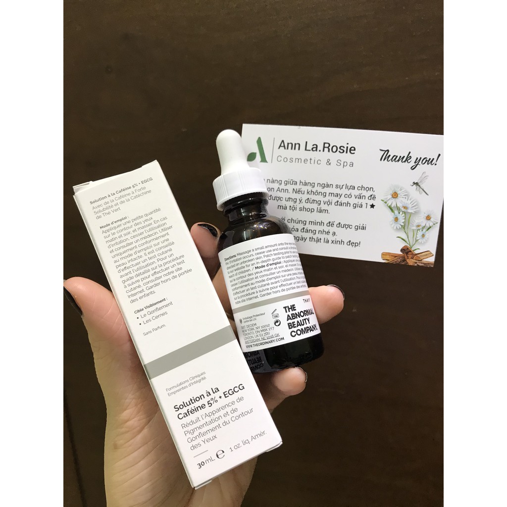 Serum mắt Caffeine Solution 5% + EGCG - The Ordinary