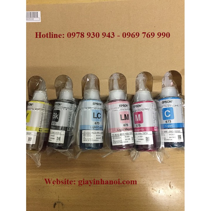 Mực in Epson L1800/l800/l805 chính hãng