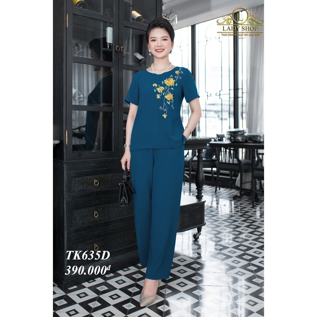 Set đồ bộ trung niên Ladyshop thời trang cao cấp TK385