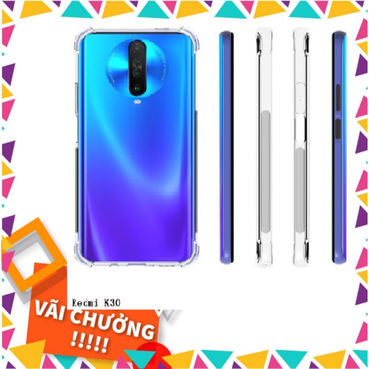 Ốp lưng Silicon dẻo trong, suốt chống sốc 4 góc cho redmi K30 4G / K30 5G mới